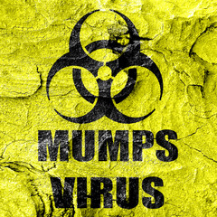 Mumps virus concept background