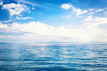 Beautiful sea and a blue sky