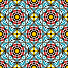 Vintage arabic and islamic background, ethnic style ornaments