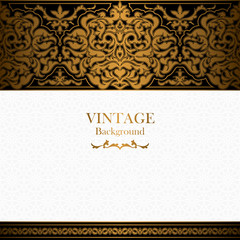 Vintage background, islamic style ornament, ornamental book cover