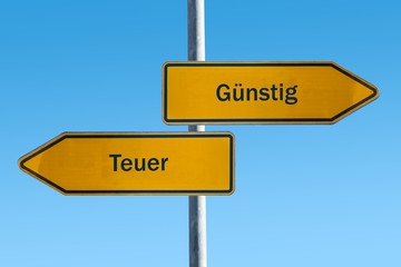 Schild 66 - Günstig