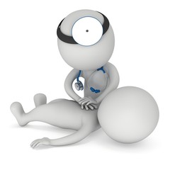 Doctor doing cpr first aid