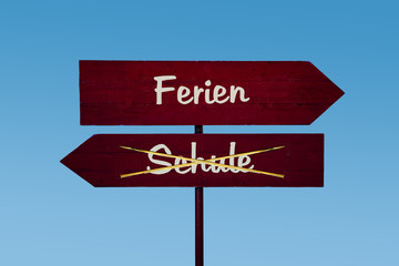 Schild 48 - Ferien