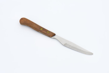 Wooden-handled table knife