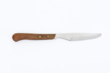 Wooden-handled table knife