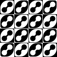 Fototapeta premium Seamless Curved Shape Pattern