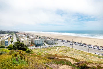 Foto op Plexiglas outer richmond, Great Highway, Ocean Beach, San Francisco, Calif © Ekaterina Elagina