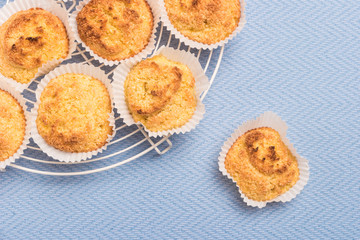 Close up of homemade coconut macaroons