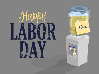 Happy labor day. Vector