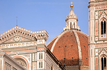 Fototapeta na wymiar Florenz, Dom / Kathedrale Santa Maria del Fiore, Detail