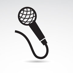 Microphone vector icon.