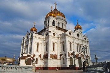 Obraz premium The Cathedral of Christ the Saviour in Moscow.
