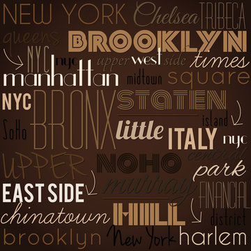 New York City vector pattern.
