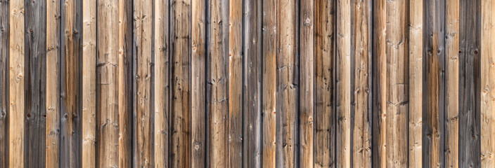 Braune Bretterwand Panorama 