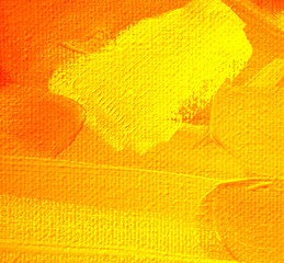 abstract painting with orange spots, illustration © Mikhail Zahranichny