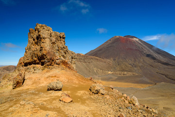 Vulkan mount Ngauruhoe Tongariro Nationalpark Neuseeland 1