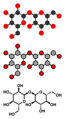 Trehalose (mycose, tremalose) sugar molecule.