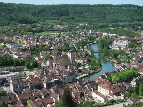 Ornans vue de haut
