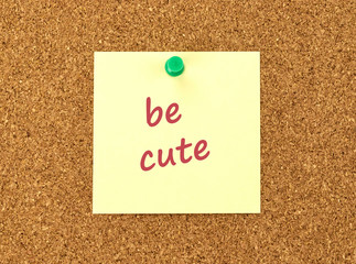 Blank yellow sticky note