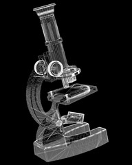 Scientific microscope. medicine