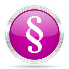 paragraph pink modern web design glossy circle icon