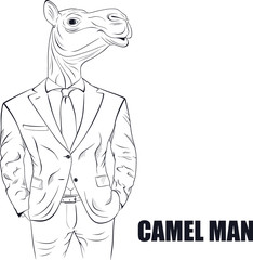Cartoon character camel