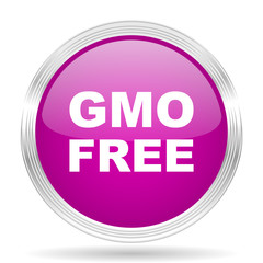 gmo free pink modern web design glossy circle icon