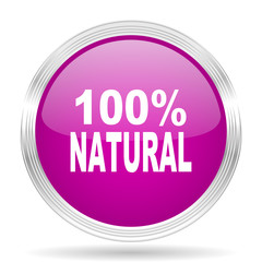 natural pink modern web design glossy circle icon