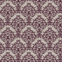 Vintage Royal Classic ornament pattern in Red color. Vector