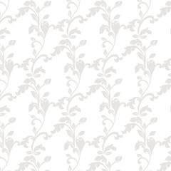 Vintage floral ornament pattern. Vector