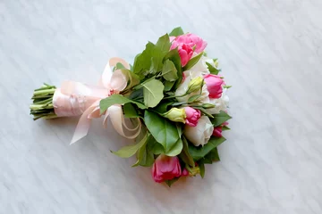 Crédence en verre imprimé Fleurs Beautiful wedding bouquet