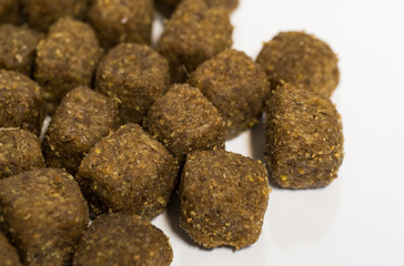 Hunde-Trockenfutter, Detailaufnahme