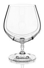 brandy glass on a white background