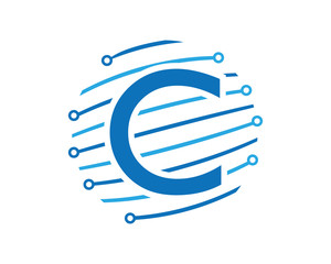 C tech global letter logo