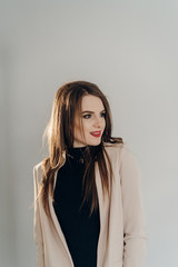 Beautiful girl in fashion style