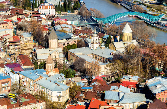 Orthodox churches in the old town of Tbilisi