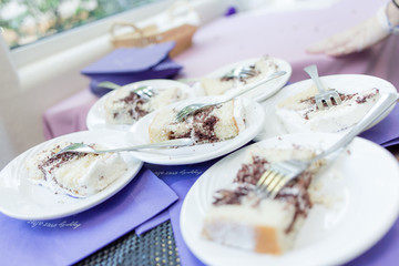 Slices of Wedding Cake