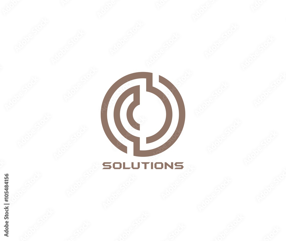 Wall mural Solution logo