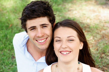 Young couple in the park