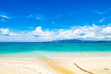 Obraz premium Beach, sea, landscape. Okinawa, Japan, Asia.