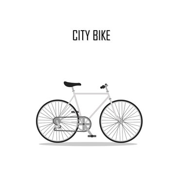 bycicle vector , city bike.