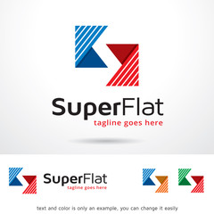 Super Flat Letter S Logo Template Design Vector