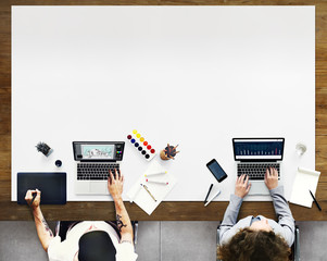 Working Office Collaboration Graphic Statistics Concept