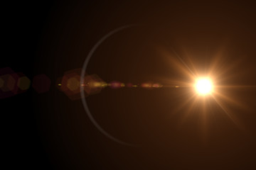 Lens flare effect
