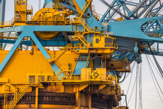 Command Cabin area of a huge Crane Vessel