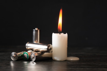 Battery And Candle