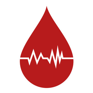 Blood test logo icon design Royalty Free Vector Image