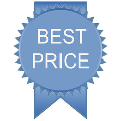 blue best price badge