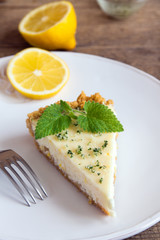 homemade lemon cheesecake