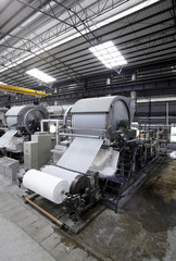 Fototapeta na wymiar Paper mill Machine